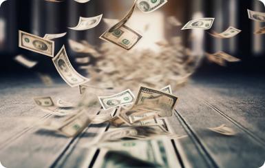 Cash coupon illustration