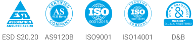 esd|as|ISO9001|ISO14001|邓白氏